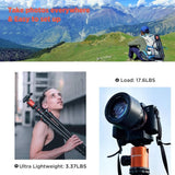 GEEKOTO 77’’ Camera Tripod for DSLR, Compact Aluminum Tripod with 360 Degree Ball Head and 8kgs Load for Travel and Work - Imported from UK