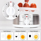 Duronic Electric Egg Boiler/Steamer Egg Cooking Machine 350W Automatic Electronic Egg Poacher Machine for 7 Soft, Medium & Hard Boiled Eggs - Imported from UK