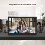 DragonTouch Classic 15 Digital PHoto Frame 15.6” FHD Touch Screen WiFi Digital Picture Frame with 16GB Memory Storage, Instant Share Photos & Videos via App, Email, Cloud, Wall Mountable, Portrait & Landscape - Imported from UK