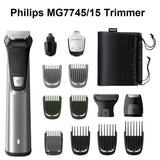 Philips 14-in-1 All-In-One Multigroom Series 7000 Ultimate Grooming Kit MG7745/15  Beard Trimmer, Hair Clipper, Body Hair Trimmer, Ear and Nose Hair Trimmer, Self-Sharpening Metal Blades with 14 Attachments - Imported from UK