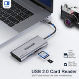 QGeeM 7-in-1 USB C Hub USB Type C to HDMI Adapter with 100W Power Delivery, 3x USB 3.0, SD/TF Card Reader - Imported from UK