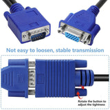 VGA Splitter Cable 10" VGA Y Cable for Screen Duplication 15P VGA Male to 2 VGA SVGA Female  - Imported from UK