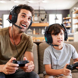 MPOW Iron Gaming Headset, 7.1 Surround Sound with RGB Lighting Effects, Magic EQ Setting, Noise Cancelling Microphone USB/3.5mm Dual Mode - Imported from UK