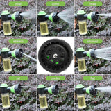 Water Spray Gun Adjustable Foam Spray Gun with Soap Dispenser, 8 Patterns High-Pressure Sprayer with Reservoir for Lawn/Garden Watering Car Washing Pet Bathing Fertilizer - Imported from UK