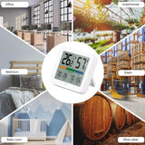 Digital Indoor Thermometer & Hygrometer with Accurate Temperature Humidity Monitor Meter & Touch LCD Backlight (Container Product Without Box) - Imported from UK