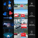 MINIEYE C2L Dash Cam Front & Rear 4K+1080P Car Dash Cam, 2K with ADAS Alert, Wireless Car Camera Dash Cam with 170° Wide Angle, Built-in GPS, Night Vision, Loop Recording, Parking Monitor, APP OTA Update, 64GB Card Include - Imported from UK