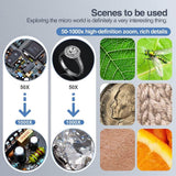 YINAMA WiFi Digital Microscope, 50x to 1000x Handheld Magnification Camera, 1080P HD 2.0 MP with 8 LED, Compatible with Android, iOS, iPhone & Windows - Imported from UK