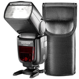 Neewer NW880s Camera  Flash Speedlite, 2.4G HSS 1/8000 HSS LCD Screens TTL GN60 Wireless Master Slave Flashlight for Sony A9 A7RIII A7III A7RII A7SII A7II A7R A7S A7 A6500 A6300 A6000 a77II RX10II/III/IV - Imported from UK