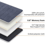 Snailax Memory Foam Full Body Massage Mat with Heat with 10 Vibration Motors & 6 Heating Pads, Back Massager Pad for Neck Back Waist Legs (Container product Without Box) - Imported from UK