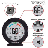 AcuRite Pro Accuracy Indoor Temperature and Humidity Monitor with Alarms (Container Product Without Box) - Imported from UK