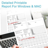 Wellue SleepU Wrist Pulse Oximeter, Wearable Oxygen Monitor with Finger Sensor with Smart Reminder for Low O2| SpO2 & Pulse Rate Recording Continuously, Free Shareable APP & PC Report - Imported from UK