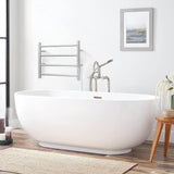 EASYHOME 4 Bars Towel Warmer, Premium Stainless Steel Wall Mounted Heated Towel Rail with Built-in Timer for Bathroom - Imported from UK