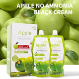 Apple 100% Original Ammonia Free Black Hair Color, Clear Water Type (500ml+500ml) - Imported from Dubai