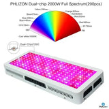 Phlizon 2000W LED Grow Light for Indoor Plants Greenhouses High Power Series Grow Lamp Full Spectrum LED Light for Veg & Flower - Imported from UK