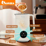 IAGREEA Automatic Soy Milk Maker, 35oz Stainless Steel Homemade Almond Oat Soy Plant-Based Milk & Dairy Free Beverages 800W - Imported from UK