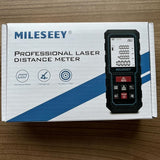 MiLESEEY 120M Digital Laser Distance Meter with Upgraded Electronic Angle Sensor, Accuracy ±2mm, Area, Volume & Pythagorean Measurement, 2" LCD Backlight - Imported from UK