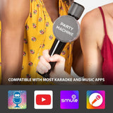 Singing Machine Wireless Karaoke Microphone for Kids &amp; Adults, Portable Handheld Bluetooth Party Machine Mic with Speaker &amp; Voice Changer Effect - Imported from UK