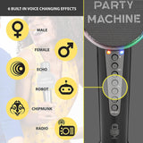 Singing Machine Wireless Karaoke Microphone for Kids &amp; Adults, Portable Handheld Bluetooth Party Machine Mic with Speaker &amp; Voice Changer Effect - Imported from UK