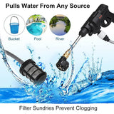 Bravolu 24V Cordless Pressure Washer with 6-in-1 Multi-Function Nozzle, Max 430 PSI Portable Power Cleaner Suitable for Washing Cars Fences Home Surfaces & More - Imported from UK