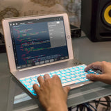 Cooper Keyboard Bluetooth Cases F8S for iPad Air 2, iPad Pro 9.7 with 7 Color LED Backlight - Imported from UK
