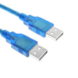 USB 2.0 Extension Cable High-Speed Durable USB Male A to USB Male A Lead 5Gbps Transfer Rate for Printers Keyboards Scanners Hard Drives & More - Imported from UK