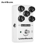 Aural Dream Listen Reverb Guitar Effects Pedal, 8 Reverb Modes & Predelay Control Including Spring, Plate, Gate, Hall & Reverse Reverb, True Bypass - Imported from UK