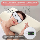 EyeCare Smart Bluetooth Eye Massager Portable Folding Massager with Heat Compression Air Pressure & Vibration to Relieve Eye Fatigue, USB Rechargeable Eye Massager with 5 Modes - Imported from UK