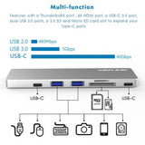 Wavlink WS-UHP3405M 7-in-1  Dual Thunderbolt-3 to USB HDMI Card Reader PD Charging Mini Docking Station for MacBook Pro - Imported from UK