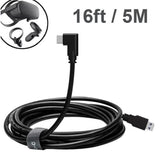 Oculus Link Cable 16ft/5m, USB3.2 Gen1 USB-A to USB-C 5Gbps 90° Angled High Speed Data Transfer & Charging Cable Compatible for Oculus Quest / Quest 2 to Gaming PC - Imported from UK