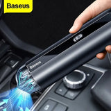 Baseus A2 Car Vacuum Cleaner, 70W 5000pa Small Mini Portable Handheld USB Rechargeable Vacuum Cleaner - Imported from UK