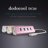 dodocool USB Type-C to 4 Ports USB 3.0 Hub Adapter - Imported from UK