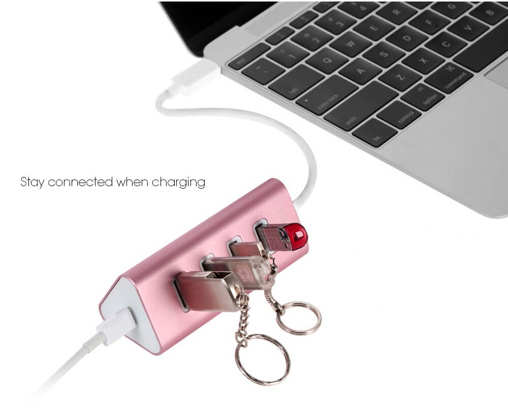 Doolike Usb Adapter dodocool USB Type-C to 4 Ports USB 3.0 Hub Adapter - Imported from UK ...