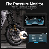 Motorcycle DVR WiFi 5.5" IPS Smart Touch Screen with Dual HD 1080P Cameras, GPS, G-Sensor, TPMS, IP67 Waterproof, SD Card Slot, Wireless Apple Carplay Android 2K HD Recorder - Imported from UK