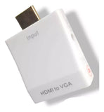 HDMI To VGA + Audio Converter with 90º In L Promotion Adapter - Imported from UK