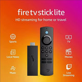 Amazon Fire TV Stick Lite, Full HD 1080p Streaming With Alexa Voice Remote Lite, Smart Home Controls - Imported from UK