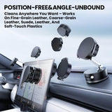 Car mount with multiple cleaning heads