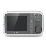 A Vtech baby monitor camera with a screen and control panel