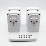 UK wall plug adapters with a remote control