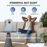 Portable, quiet, 30dB dehumidifier