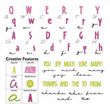 Decorative alphabet letter stickers and word stickers 