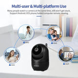 INQMEGA HD 1080P Cloud WiFi IP Camera, 2.4GHz Nanny Security Camera with Auto Tracking, Night Vision, Two-Way Audio for Baby/Elder/Pet - Imported from UK