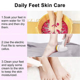 Electric Callus Exfoliator, Portable & Rechargeable Foot File with 3 Washable Grinding Head, Professional Pedicure Tools Set for Dead, Hard, Cracked and Dry Skin - Imported from UK