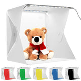 Photography Light Photo Box, 40cm LED Folding Softbox with 6 Color Backdrop, Studio Shooting Tent - Imported from UK