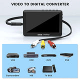 Ezcap 180 VHS Digitizer, Video to Digital Converter with 4.3" LCD Screen, Portable Composite CVBS Audio Video Capture Box - Imported from UK