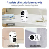 INQMEGA HD 1080P Cloud WiFi IP Camera, 2.4GHz Nanny Security Camera with Auto Tracking, Night Vision, Two-Way Audio for Baby/Elder/Pet - Imported from UK