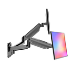 HUANUO Dual Monitor Wall Mount for 17-32" Screens, Gas Spring Monitor Arm Bracket for 2 Monitors Each Holds Up to 17.6lbs with Tilt Rotate Swivel, VESA 75/100mm - Imported from UK