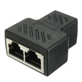 RJ45 Coupler Female Connector, 2 Way RJ45 Network Adapter Extender, LAN Connector, Suitable for Cat5 Cat6 Ethernet - Imported from UK