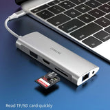 WIWU Alpha Ultimate 11-in-1 USB Type C Hub Adapter, 4K HDMI, 4xUSB A, VGA, LAN Ethernet, Micro SD, Audio - Imported from UK