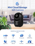 INQMEGA HD 1080P Cloud WiFi IP Camera, 2.4GHz Nanny Security Camera with Auto Tracking, Night Vision, Two-Way Audio for Baby/Elder/Pet - Imported from UK