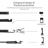 Inskam129 Digital Inspection Endoscope Camera with 4.3" Color LCD Screen, 1080P HD Borescope, 8mm Camera, 5m Probe - Imported from UK